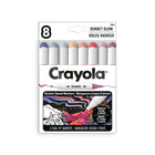Crayola Colour Collections Dual-Tip Alcohol-Based Markers - Sunset Glow Edition - 8 Pack-Crayola colour collections dual-tip alcohol markers: premium set of 8 dual-tip, alcohol-based markers for adult colouring - featuring fine and chisel tips