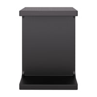 Zuo Bama Side Table - Black-Painted Mango Wood rectangular shape tabletop
