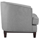 Modway Coast Upholstered Fabric Armchair - Light Grey-Removable Zippered Cushion Covers