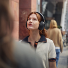 Philips TAH8000 Over-Ear Headphones - Black-Shockproof, dustproof hard-cover travel case included.