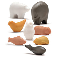 Yellow Door Sensory Play Animal Stone - 8 Pack-The animals can be sorted and matched by different criteria including color, habitat and characteristics, promoting language and discussion
