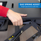 Mount-It! 36" Wide Standing Desk Converter with Gas Spring - Black-Dimensions (keyboard tray): 26.9" x 9.1"