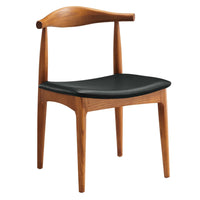 Modway Tracy Dining Side Chair - Black-Fine Detail Stitching