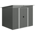 Outsunny 8.5' x 6' Garden Storage Shed with Skylight-This storage unit offers ample space for all your outdoor equipment needs, from garden tools to pool supplies
