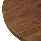 Modway Viva Round Acacia Wood Side Table - Black Light Oak-7