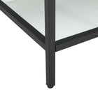 Modway Kingsley 36" Black Stainless Steel Bathroom Vanity - Black/White-Artificial Marble Basin