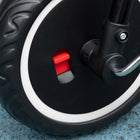 Qaba Toddler Tricycle with Adjustable Seat - Black-Material: Steel, PP 