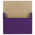 JAM Paper Thick Portfolio File Carrying Case with Elastic Band - 10 x 1 1/4 x 13 1/4 - Purple-Quantity: Sold Individually