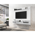 Manhattan Comfort Plaza 64.25" Modern Floating Entertainment Center - White-Recommended for a 50" TV