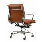 Plata Import Alark Office Chair Pu Leather Upholstery Low Back Metal Frame - Tan-Synchro Tilt