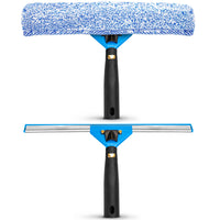 Gritt Commercial Swivel Window Washing Kit - 14" Squeegee - 14" Washer - 3 Pack-Thoroughly but gently washes windows