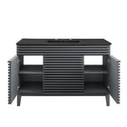 Modway Render 48" Single Sink Bathroom Vanity - Grey/Black-Fixtures Not Included