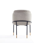 Manhattan Comfort Flor 22.83" Modern Twill Weave Upholstered Dining Chair - Wheat-Delivered to you Fully Assembled! No Assembly Required