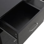 HOMCOM 47.25" Computer Desk with Storage - Black-Easy Assembly required