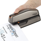 Swingline Optima 20 Compact Electric Stapler-Compact, ergonomic design ensures comfortable handheld stapling. Operates quietly without compromising power or speed
