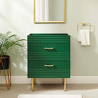 Modway Daybreak 24" Bathroom Vanity Cabinet - Green-Rubberwood, MDF, Particleboard Construction