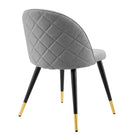 Modway Cordial Dining Chairs - Light Grey - 2 Pack-7
