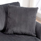 HOMCOM 3 Seater Upholstered Sofa Couch for Bedroom - Dark Grey-Easy to assemble