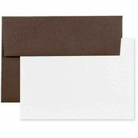 JAM Paper Blank Greeting Cards Set - A6 Size - 4.75" x 6.5" - Chocolate Brown Recycled - 25 Pack-Color: Chocolate Brown 