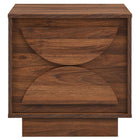 Modway Bulwark 2-Drawer Nightstand - Walnut-Plinth Base