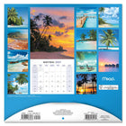 Mead 2027 Decorative Wall Calendar - 12" x 12" - Paradise - Bilingual-Features full colour monthly artwork designed to enhance walls and shared spaces