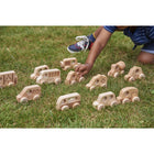 TickiT Natural Wooden Vehicles - Set of 12-Great for small-group play: These toys are ideal for individual and small group play. Encourage children to create stories, scenarios and community scenes together!