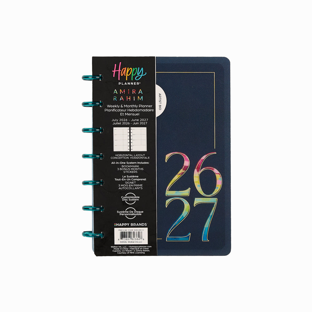 The Happy Planner 2026–2027 Mini Disc Bound Dated Planner - 7-1/2