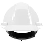Forcefield Racheted Hard Hat - White-Strong, lightweight HDPE Shell