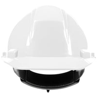 Forcefield Racheted Hard Hat - White-Strong, lightweight HDPE Shell