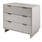 Manhattan Comfort Granville 37.8" Modern Dresser - Light Grey-Recommended for up to 35 inch TV.