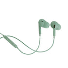 Basic Tech Wired In Earbuds with Volume Control And Mic - Sage-Volume control