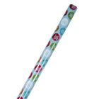 JAM Paper Christmas Wrapping Paper - 30" x 25' - Painted Snowflake Orbs -Elegant gift-wrap is made from high quality paper and features bright colours & patterns