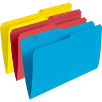 Staples Assorted Coloured File Folders - Legal Size - 25 Pack-Colour code your file system for fast access to information