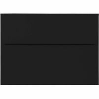 JAM Paper A7 Premium Invitation Envelopes - 5 1/4 x 7 1/4 - Smooth Black - 100 Pack-Envelope Features: Straight flap gum closure, high quality Smooth paper finish