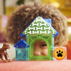 Magna-Tiles Dog House 13-Piece Magnetic Construction Set-More to Explore: Add MAGNA-TILES Pet Playhouse, Cat Tree and Hamster Ball sets to Dog House to create a world of fur-baby adventure!