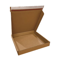 Reliabag Self Seal Corrugated Literature Mailer Boxes - 14" L x 14" W x 2" H - Kraft - 40 Pack-Lightweight, Eco-friendly, Sustainable and Sturdy