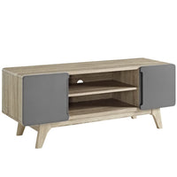Modway Tread 47" TV Stand - Natural Grey-Mid-Century Modern 47" TV Stand
