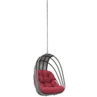 Modway Whisk Outdoor Patio Swing Chair Without Stand - Red-Aluminum Tubed Seat Frame