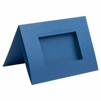 JAM Paper A7 Photo Notecards - 5" x 7" - Blue - 12 Pack-Color: Blue photo notecards with opening