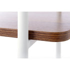 Can-Bramar Etagere Bookcase 5 Shelves 80W x 34.3D x 181.8H cm, Matte White Frame w/Light Walnut Melamine Shelves (HP20905-MWLW)-20 Lbs