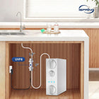 iSpring UVF8 LED UV Water Filter Add-On Kit for Under Sink Systems-Intelligent Operation with Minimal Maintenance: This smart modern UVF8 UV filter requires minimum attention, as it comes with a built-in intelligent flow sensor. The smart flow sensor component monitors water flow and only turns on the UV light when water passes by. This system has the service life of the lamp to up to 7000 hours, so you need not replace the system or the bulb for decades