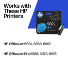 HP 902XL Cyan High Yield Original Ink Cartridge (T6M02AN)-The package includes one cyan ink cartridge
