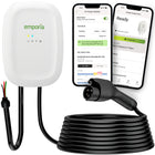 Emporia Classic Level 2 48A EV Charger with 24' Cable - J1772 - Hardwired - White-Supports versatile installation with preconfigured hardwired setup using whip for up to 48A and professional installation is recommended to ensure optimal safety performance and reliability