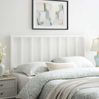 Modway Tatum Queen Headboard - White-Spindle Detail