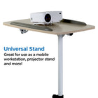 Mount-It! Height Adjustable Rolling Laptop Cart-Load capacity: 22 Lb