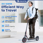 Gyrocopters J30 Electric Scooter for Adults & Teens - Speed 31 kmph - Range 30 km - APP - Grey-Adaptive Speed Modes: Toggle between three distinct modes: Comfort/Eco (12 km/h), Normal (18 km/h), and Sports (31 km/h) to perfectly match your commuting environment