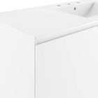 Modway Bryn 48" Wall-Mount Bathroom Vanity - White-Assembly Required