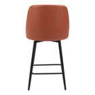 Zuo Keppel Swivel Counter Stool - Brown-6