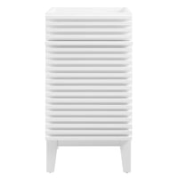 Modway Render 18" Bathroom Vanity Cabinet - White-Mid-Century Modern Style