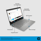 HP 14" Chromebook with 3 months of Google AI Pro - Intel Celeron N4500 - 64 GB eMMC - 4 GB RAM - Chrome OS-16:9 aspect ratio: A 16:9 aspect ratio lets you see more of your content with less scrolling